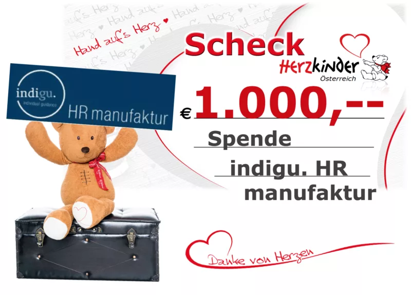 2020 Scheck indigu HR manufaktur