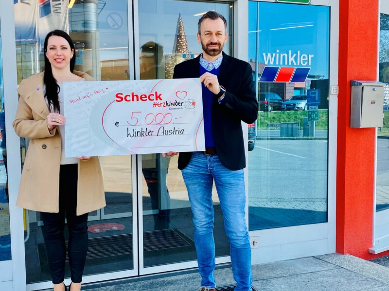 Winkler Scheckübergabe April 2021